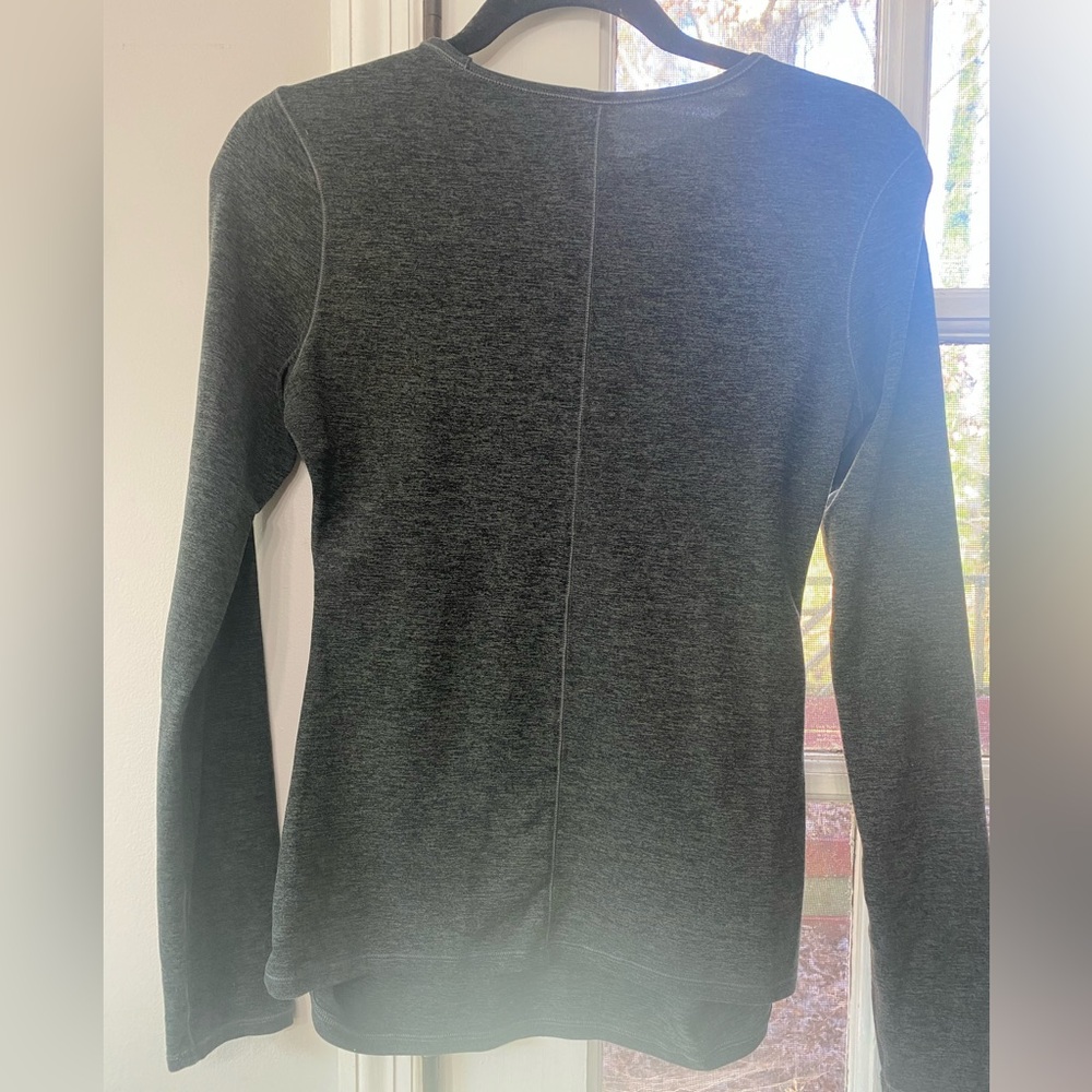 Girlfriend Collective Charcoal Long Sleeve Athletic Maternity Top Size Small - Picture 3 of 6